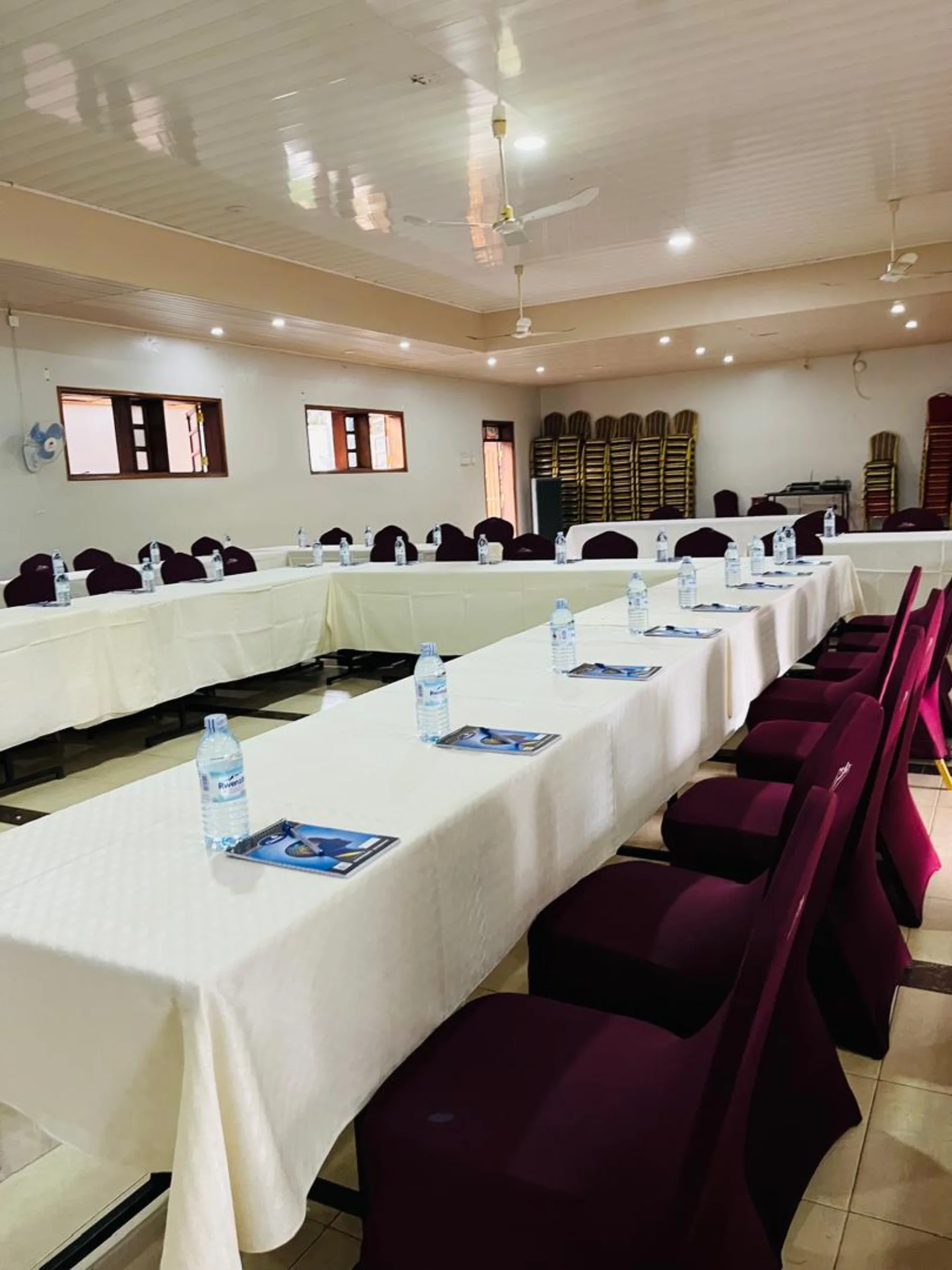 Boardroom setup at Kalya Courts Hotel